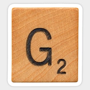 Scrabble Letter 'G' Sticker